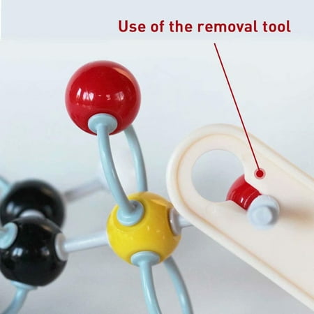 Organic Chemistry Molecular Model Kit 136 PCS with Remover Tool Teacher Student Inorganic /& Organic Academic Chemistry Education Teaching Tool Set 59 Atoms /& 76 Links /& 1 Short Link Remover Tool